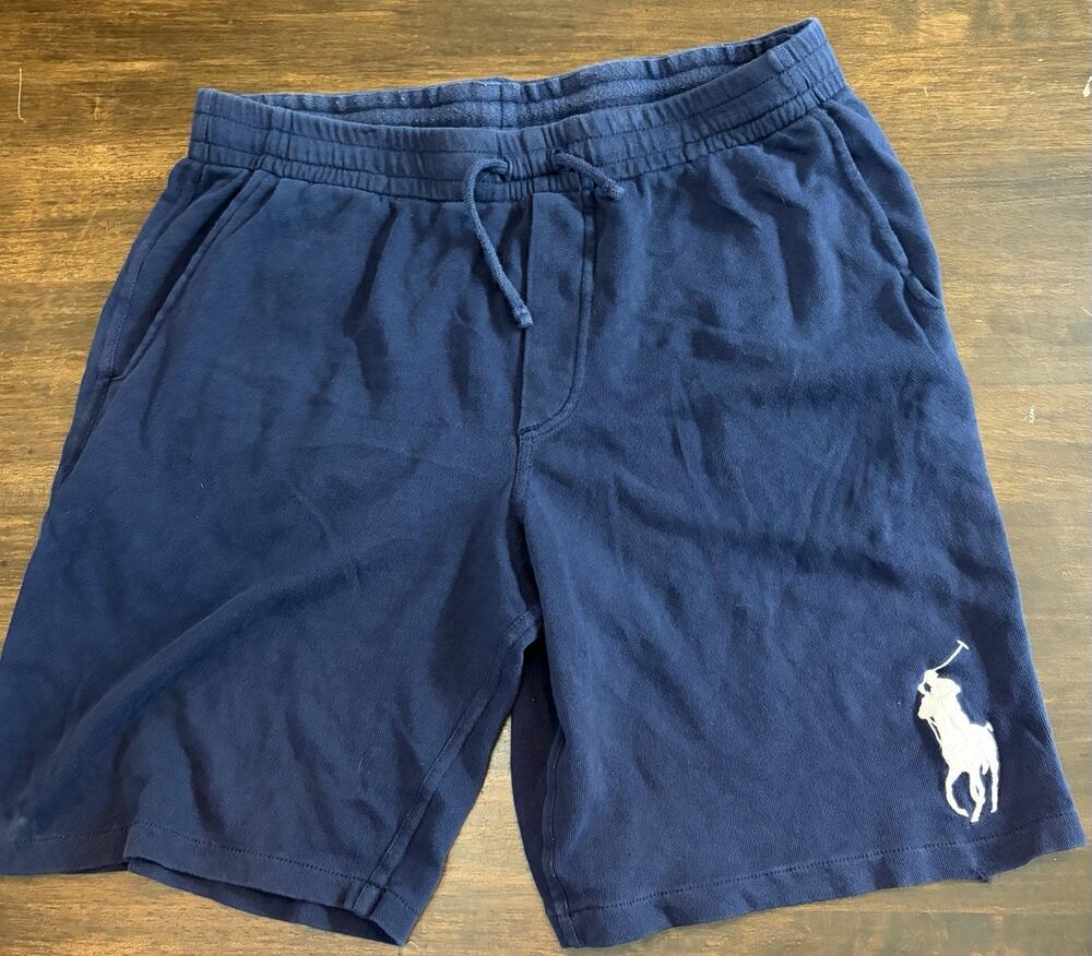 Polo Ralph Lauren Boys Logo Blue Shorts XL 18-20
